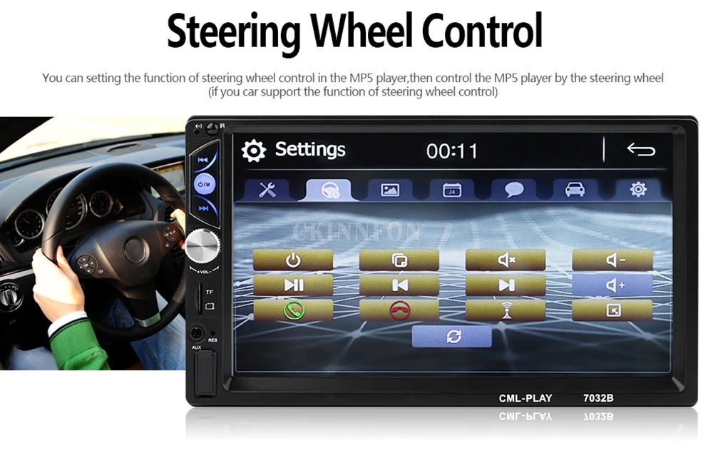 Автомагнитола 2Din 7032B мультимедийный плеер с 7 &quotэкраном Bluetooth Mirrorlink стерео