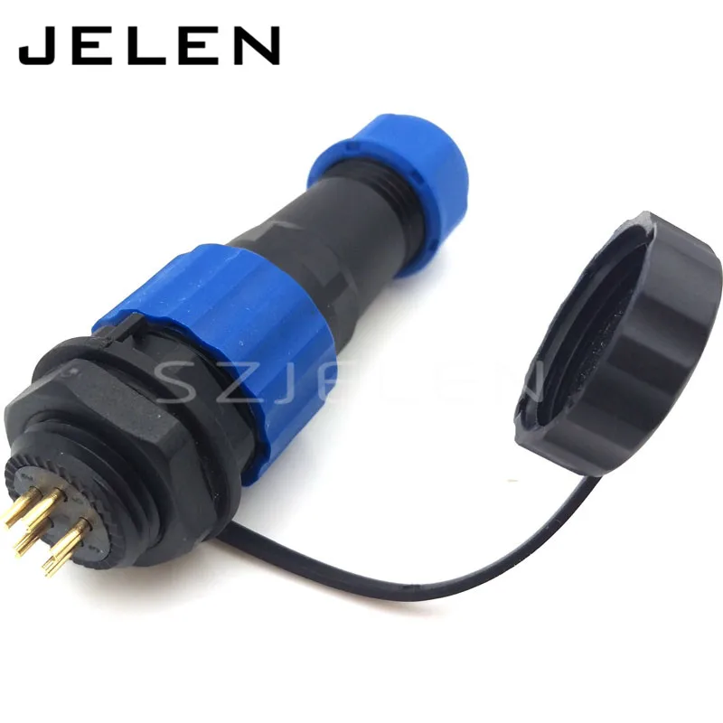 SD16 водонепроницаемый 5 контактный разъем мама и Штекерный папа IP68 проводные