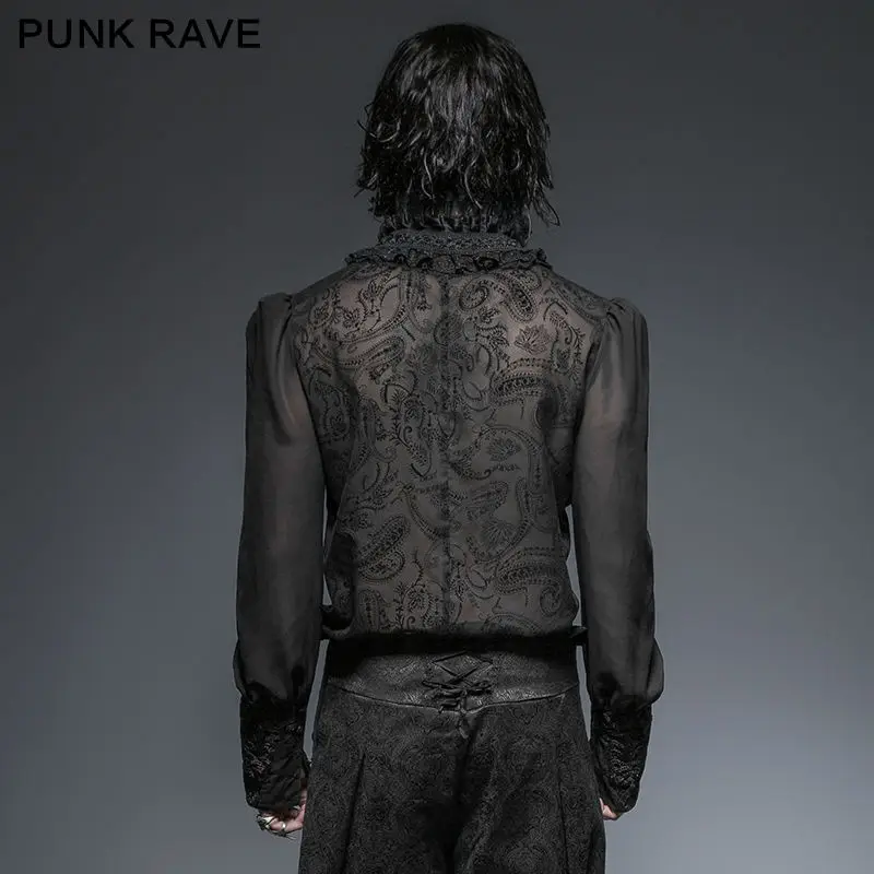 Мужская футболка в стиле панк черная рок для вечеринок косплея стимпанк Y643|emo