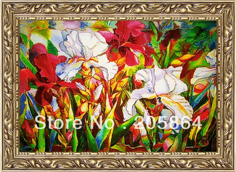 

Free shipping hot sells decorative fabric picture, wall tapestry of bouquet and Flowers