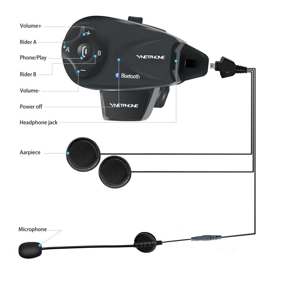 Bluetooth Интерком водонепроницаемый 5 человек|Наушники для шлемов| |
