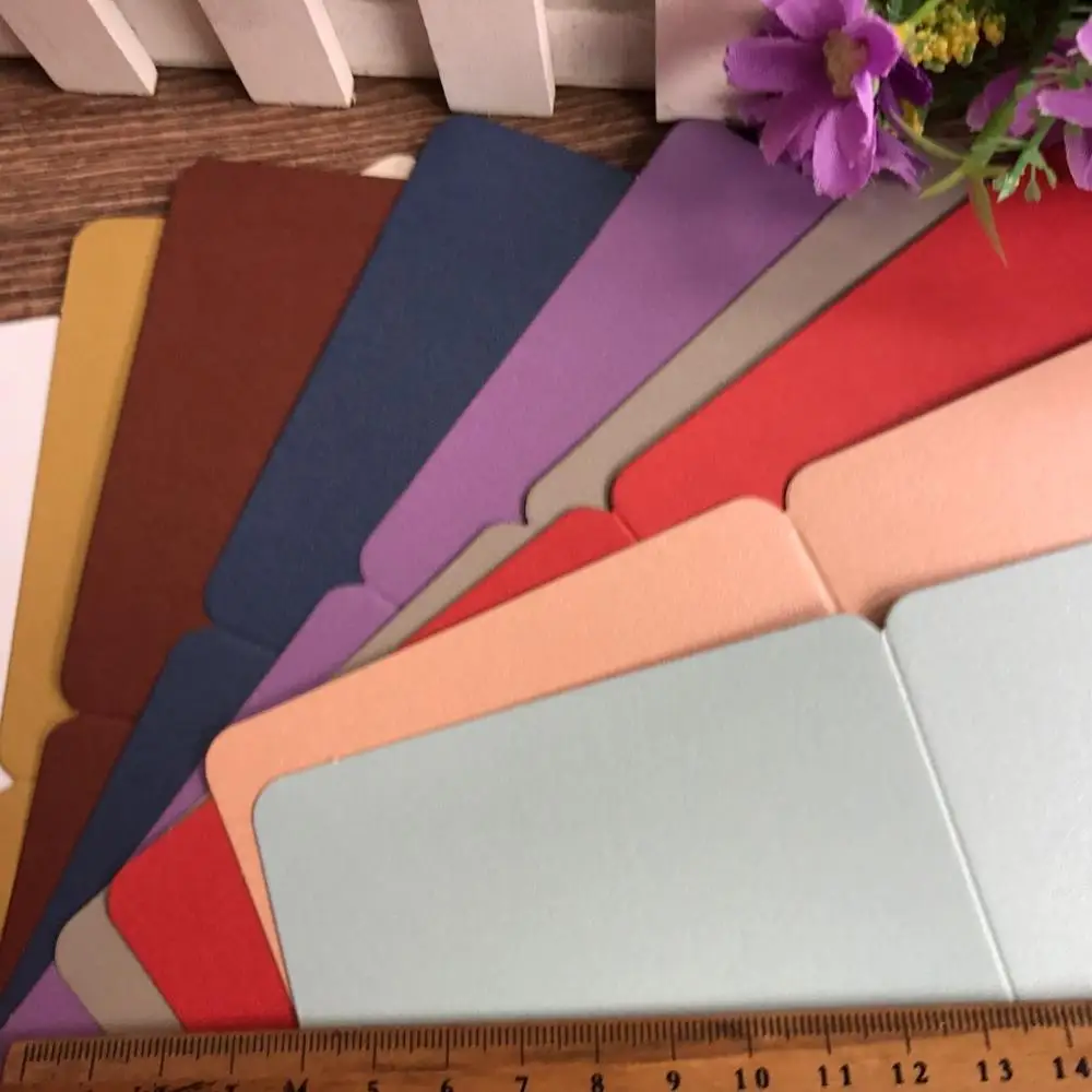 10 шт./упак. DIY Пустые Складные жемчужные бумажные открытки ручной рисунок с днем