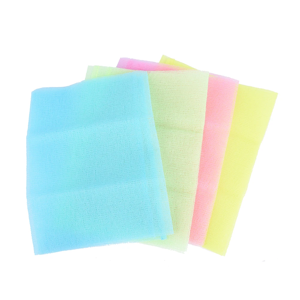 1Pc Nylon Japanese Exfoliating Beauty Skin Bath Shower Wash Cloth Towel Back Scrub Multi Colors 3 Hot Sale | Красота и здоровье