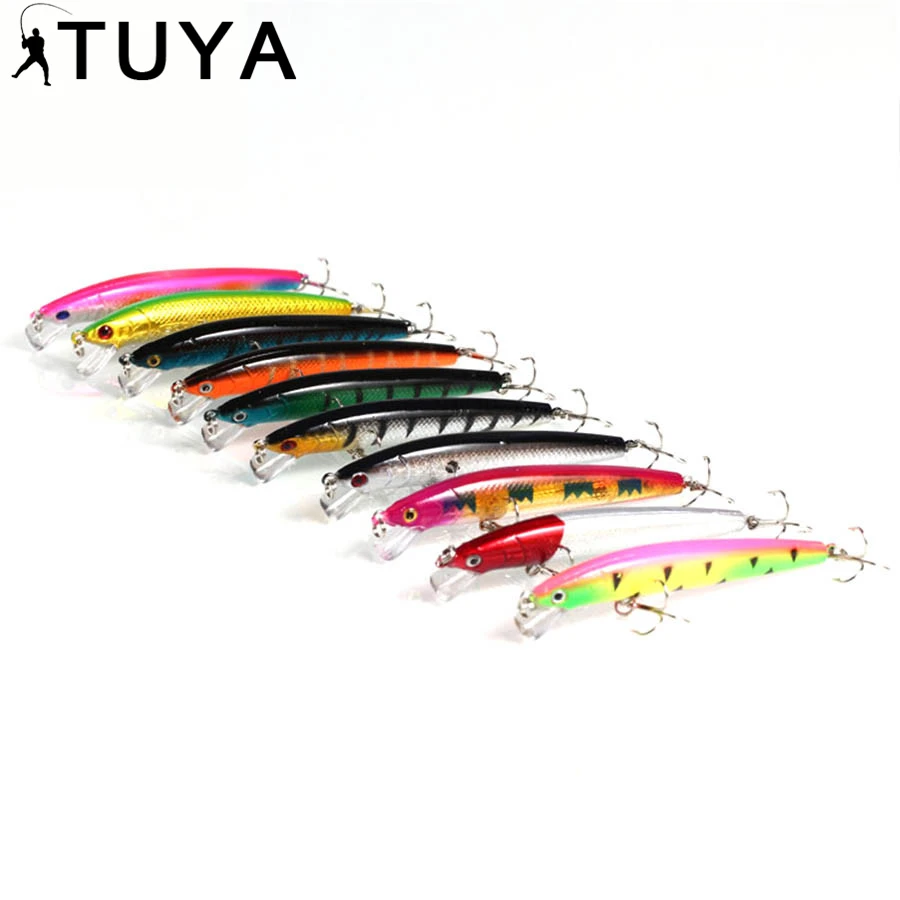 10pcs/set Short Wobblers Minnow Fishing Lure Casting JerkBait wobbler trolling Jerk Baits Floating Artificial Bait 8.5g 9.5cm | Спорт и