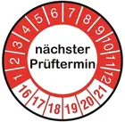 Контрольная наклейка тестирование 2016-2021 3 см 6 шт.