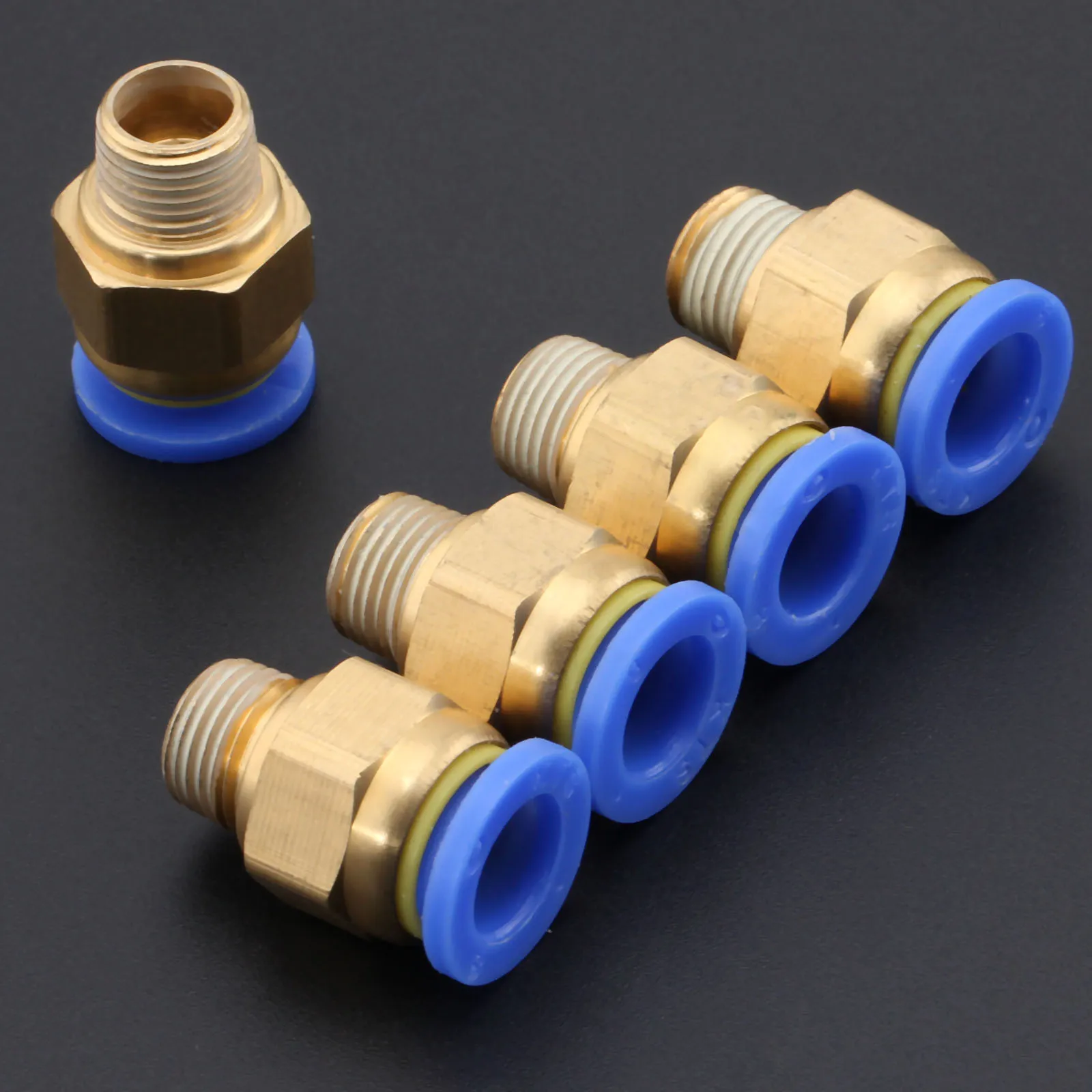 5 шт. латунь 8 мм Пневматический &quotМама&quot/&quotпапа&quot прямо в одно касание