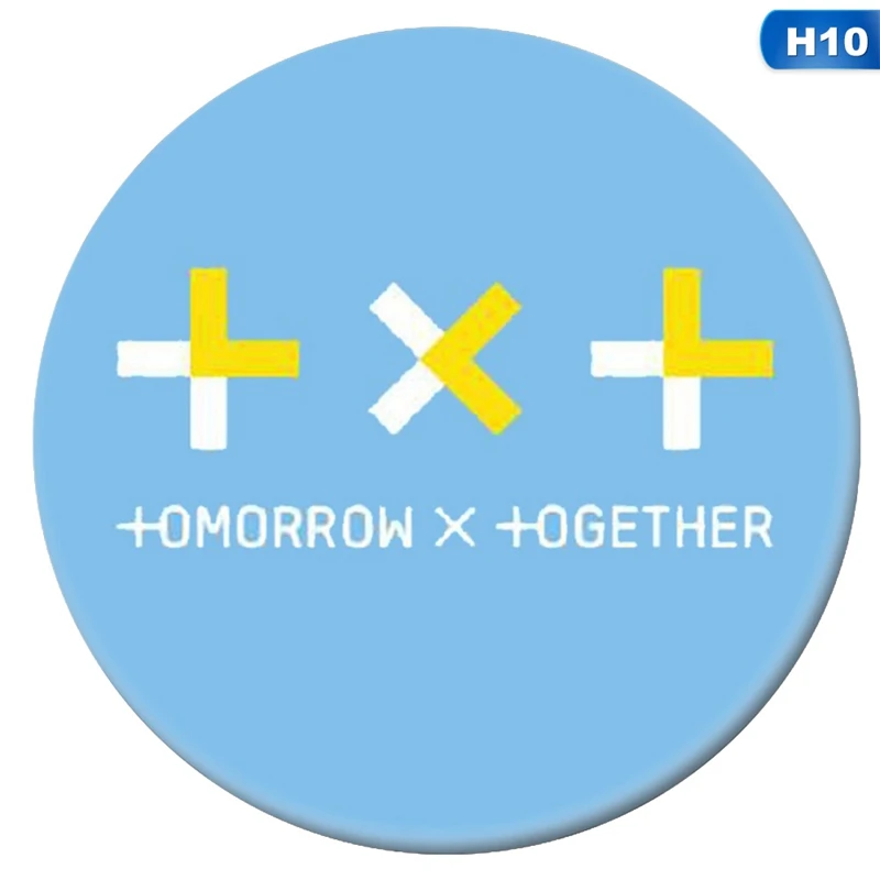 Новая мода Корейский Kpop TXT всех членов брошь, значок на булавке аксессуары для одежды шляпа украшение для рюкзака подарок - Окраска металла: 10