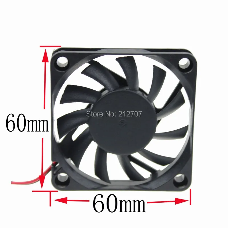 10 шт. Gdstime 60 мм 6 см 60x10 2Pin DC 12 В шарикоподшипник воздушный охлаждающий вентилятор
