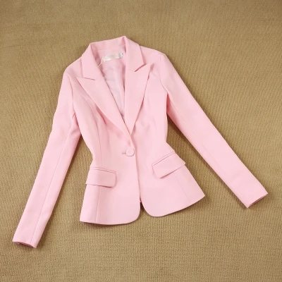 only jacket Осенний модный костюм женский деловой костюм куртка и длинные секции темперамент Повседневный Двухсекционный брюки TideThe женский брючный комплект - Цвет: only jacket