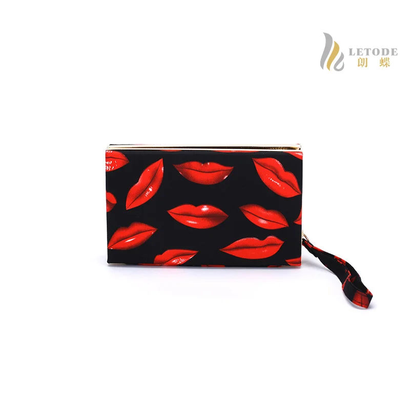 Женская сумка клатч с принтом в виде губ|messenger crossbody bag|evening bagsclutch bag |