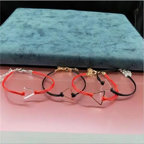 L 367 черный и красный браслет с веревкой Новинка корейский модный тренд ювелирные