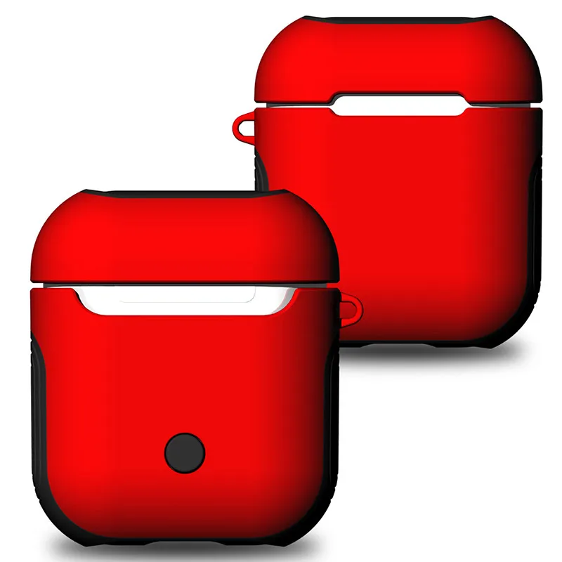 Чехол для наушников Apple AirPods чехол настоящих беспроводных Bluetooth Air Pods защитный AirPod