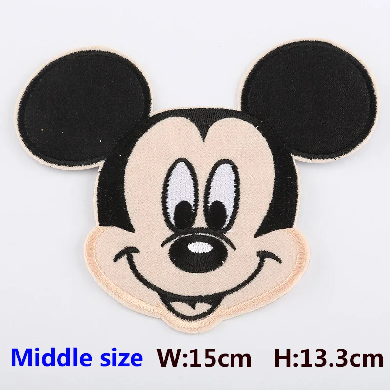 Boy-Middle size Нашивки с героями мультфильмов, Минни, Микки, железная нашивка с вышивкой для одежды для девочек и мальчиков, аксессуары для шитья одежды ручной работы - Цвет: Boy-Middle size
