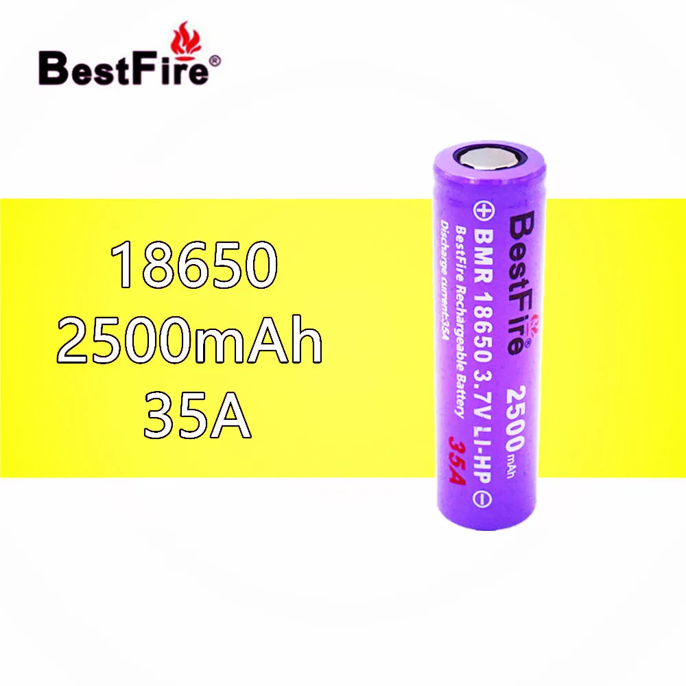 1 шт. Bestfire 18650 2500 мАч 35A li ion 3 7 V аккумуляторная батарея для электронной сигареты Vape
