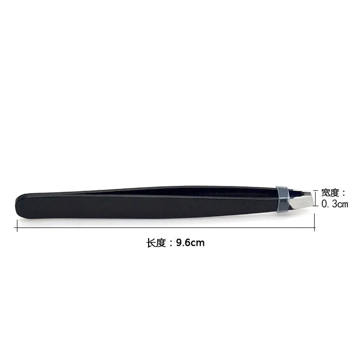 2018 New Stainless Steel Black Eyebrow Tweezers Face Hair Removal Eye Brow Trimmer Eyelash Clip Cosmetic Beauty Makeup Tools | Красота и