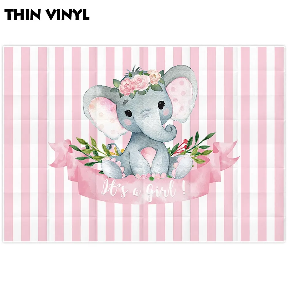 Allenjoy/фон для фотосъемки с розовыми полосками фон изображением слона студийной |