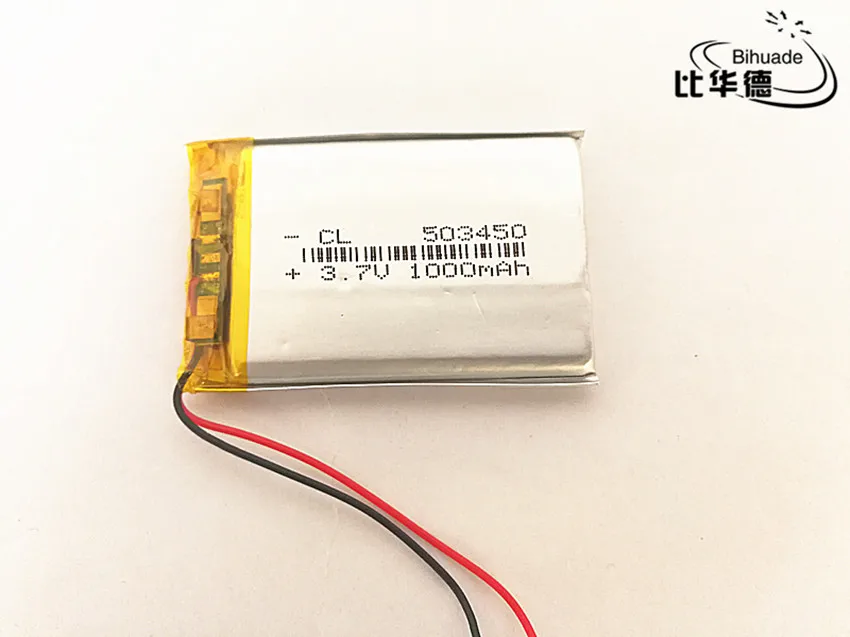 3,7 V 1000mAh 503450 литий-полимерный литий-ионный аккумулятор
