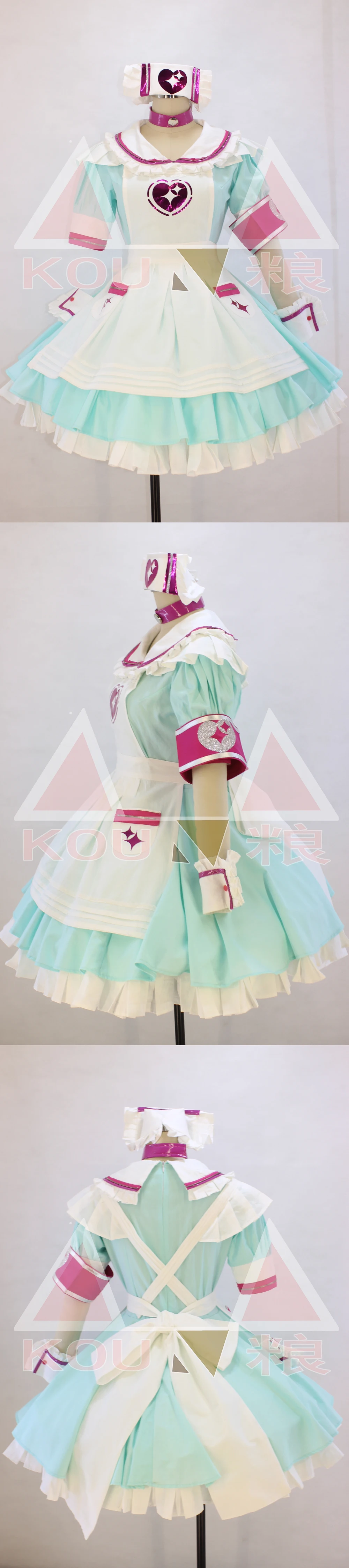 Riamu Yumemi THE IDOLM@ STER косплэй Riamu Yumemi костюм горничной платье Женский индивидуальный заказ/размеры