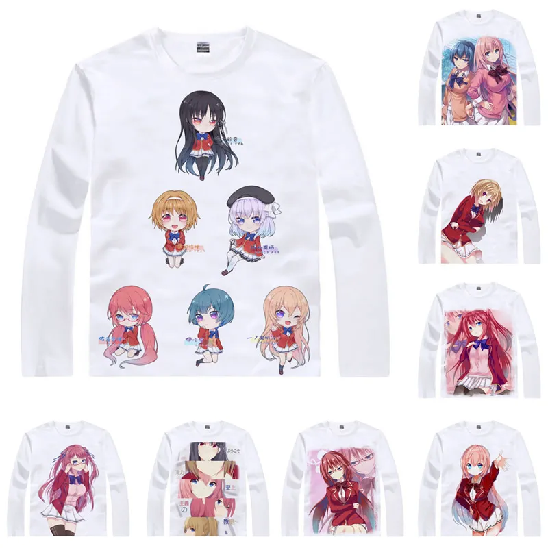 Classroom of the Elite T-Shirts Multi-style Long Sleeve Shirts Kiyotaka Ayanokouji Suzune Horikita Airi Sakura Cosplay Shirt