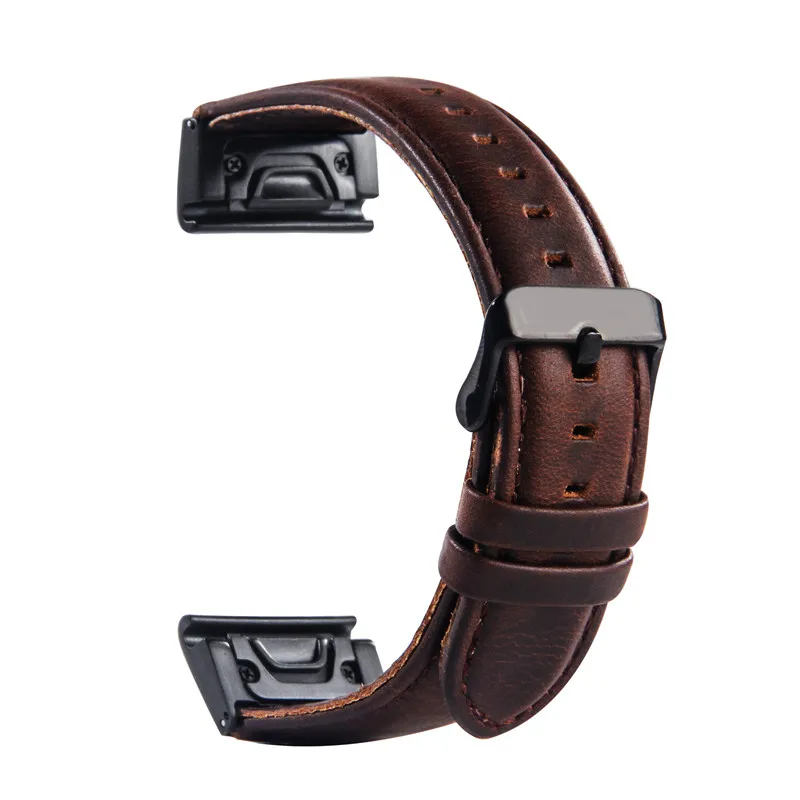 

Garmin Fenix 3 браслет, 26 мм 22 мм Garmin кожаный ремешок для Fenix 3 ремешок для часов Quick Fit Band для Fenix 5X простой браслет