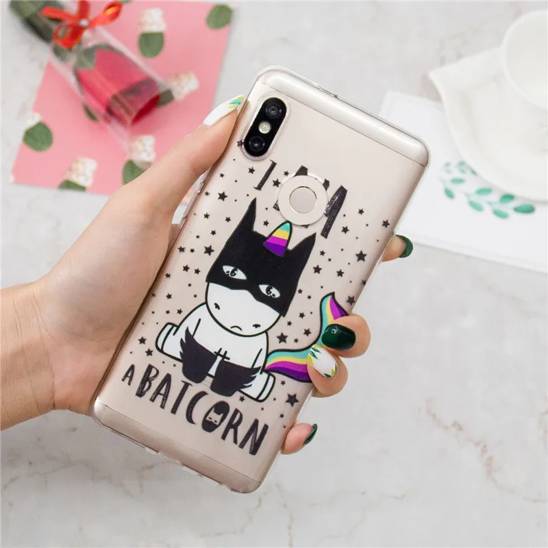 Чехол Wekays для XiaoMi RedMi Note 6 мультяшный Силиконовый ТПУ чехол 4 4X 5A Y1 5 Pro | Мобильные