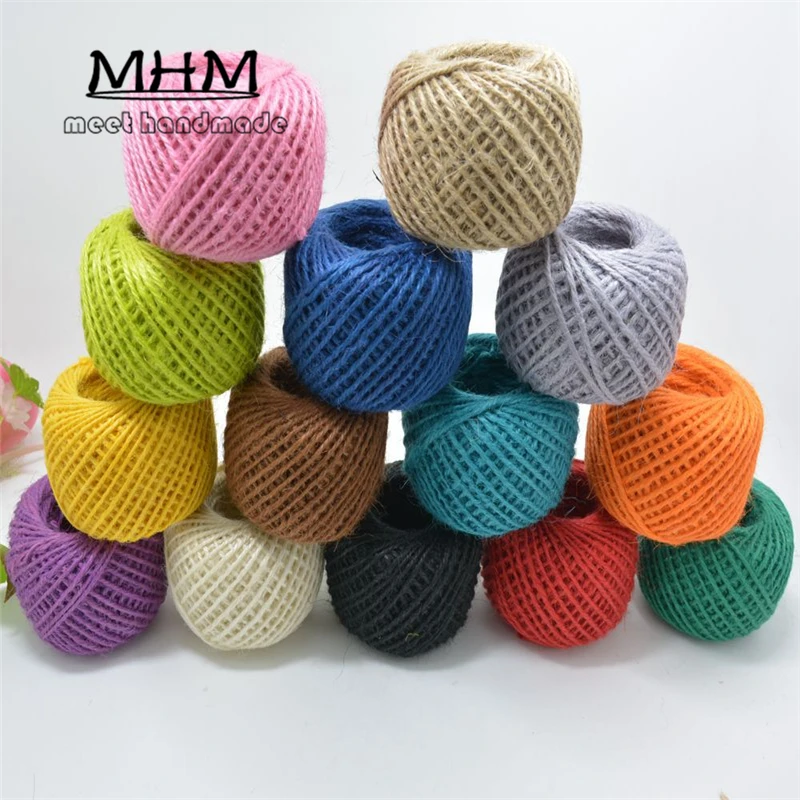 Шнурок ручной работы из натурального сизаля 2 мм 50 м|twisted jute rope|jute roperope twisted |