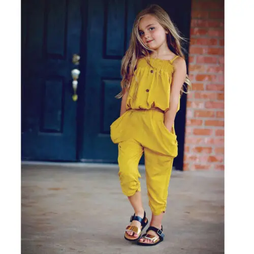 Комплект одежды из 2 предметов для маленьких девочек: топ с открытыми плечами и