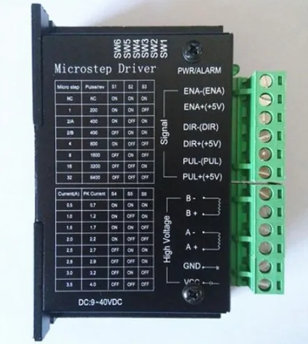 TB6600 сменный Драйвер шагового двигателя 2 фазный 9 40VDC 4A для NEMA17 NEMA23 мотор ЧПУ