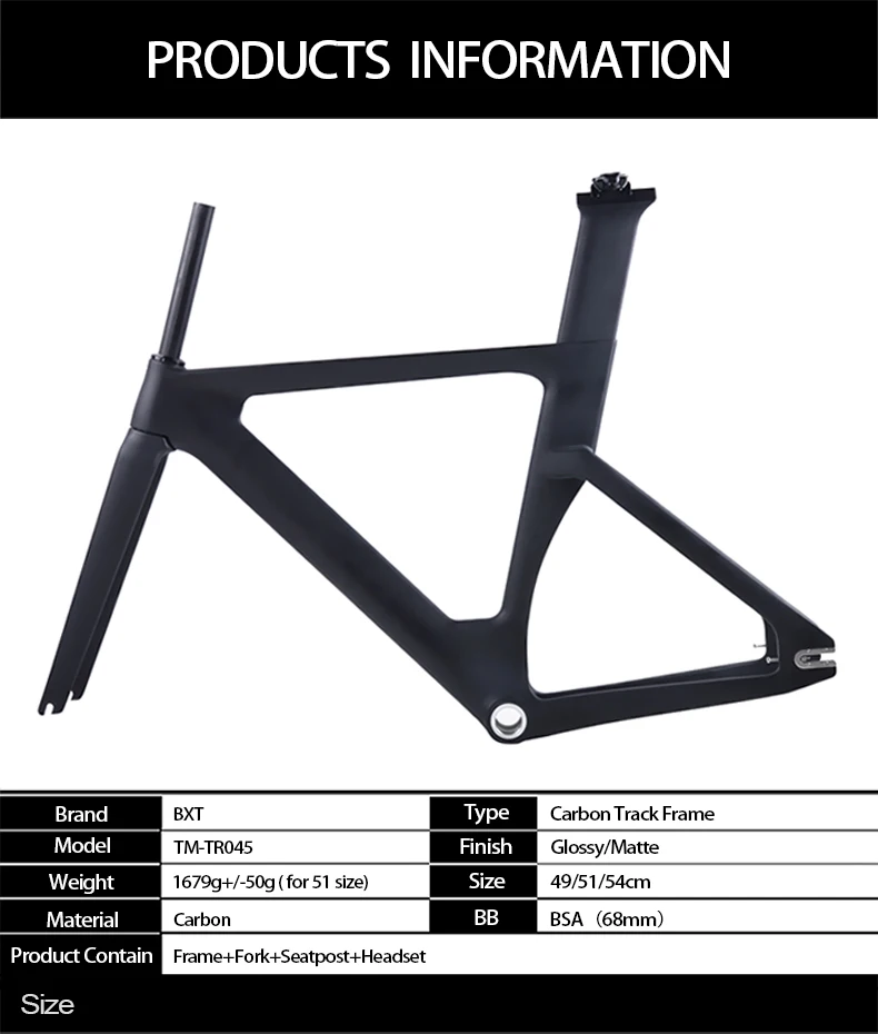 Полный трековая карбоновая рама с BSA forks зажим для сиденья T800 фиксированные передачи углеродный след велосипедная Рама используется для гоночный велосипед frameShock a