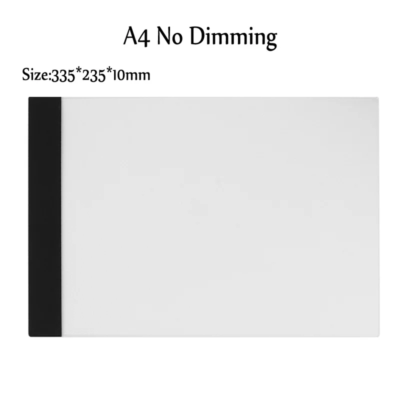 A4 No Dimming VKTECH A3 A4 A5 светодиодный графический планшет с регулируемой яркостью USB СВЕТОДИОДНЫЙ светильник коробка копировальная доска графический планшет Алмазный коврик для рисования - Цвет: A4 No Dimming