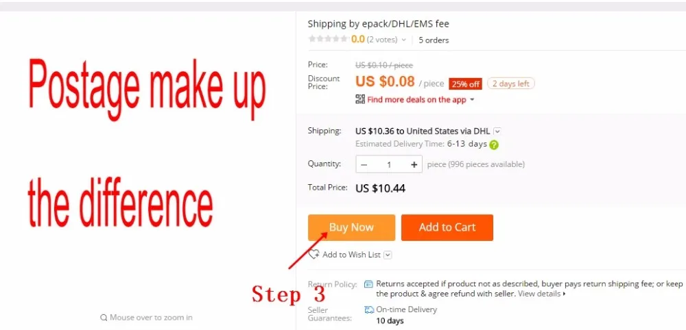 Доставка по epack/DHL/EMS плата|fee|epack |