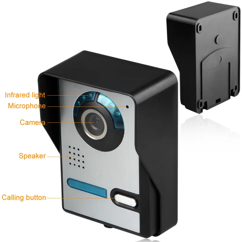 

Yobang Security new 7 inch 2 Monitors Wired /Wireless Wifi Video Door Phone Doorbell Intercom System with 2 Camera Night Vision
