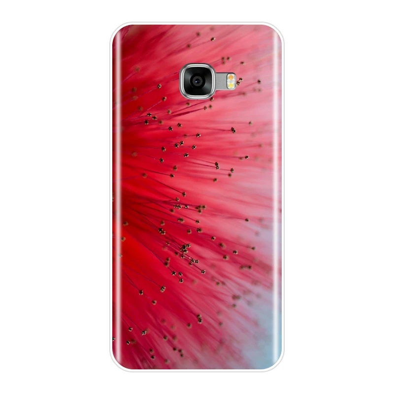 Мягкий чехол для телефона, силиконовый чехол для samsung Galaxy C5 C7 C8, красное сердце, роза, цветы, небо, задняя крышка для samsung Galaxy C5 C7 C9 Pro