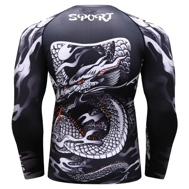 Мужская футболка с 3D принтом MMA Rashguard BJJ jersey marvel компрессионные топы