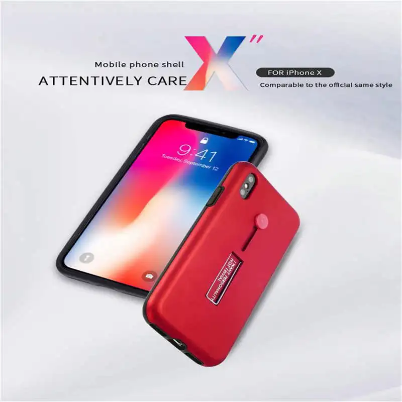 Роскошный кожаный чехол для IPhone 5/6/7/8/X/XR/XS MAX/6 PLUS/7 PLUS/8 PLUS Модный подставка с кольцом