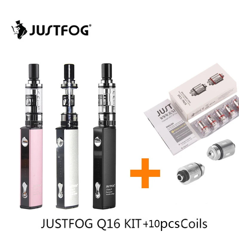 Стартовый набор Justfog Q16 VS 900 Ом 510 катушки мА/ч литий ионный аккумулятор ниток
