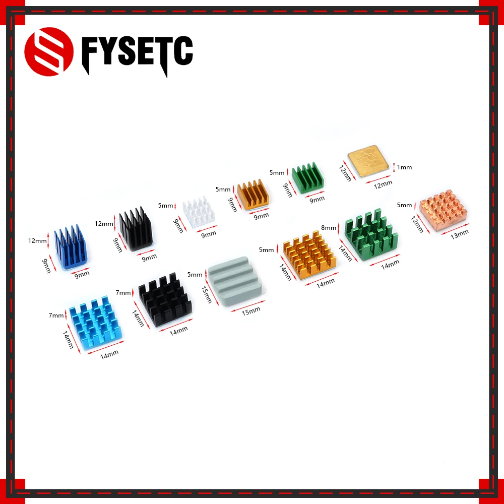 80 шт./компл. Raspberry Pi 3 Model B + теплоотвод алюминий медь с логотипом охлаждающая