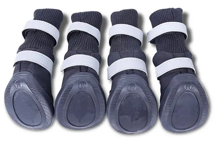 Водонепроницаемые Нескользящие ботинки для больших собак S M L XL 4 шт./компл.|dog boots