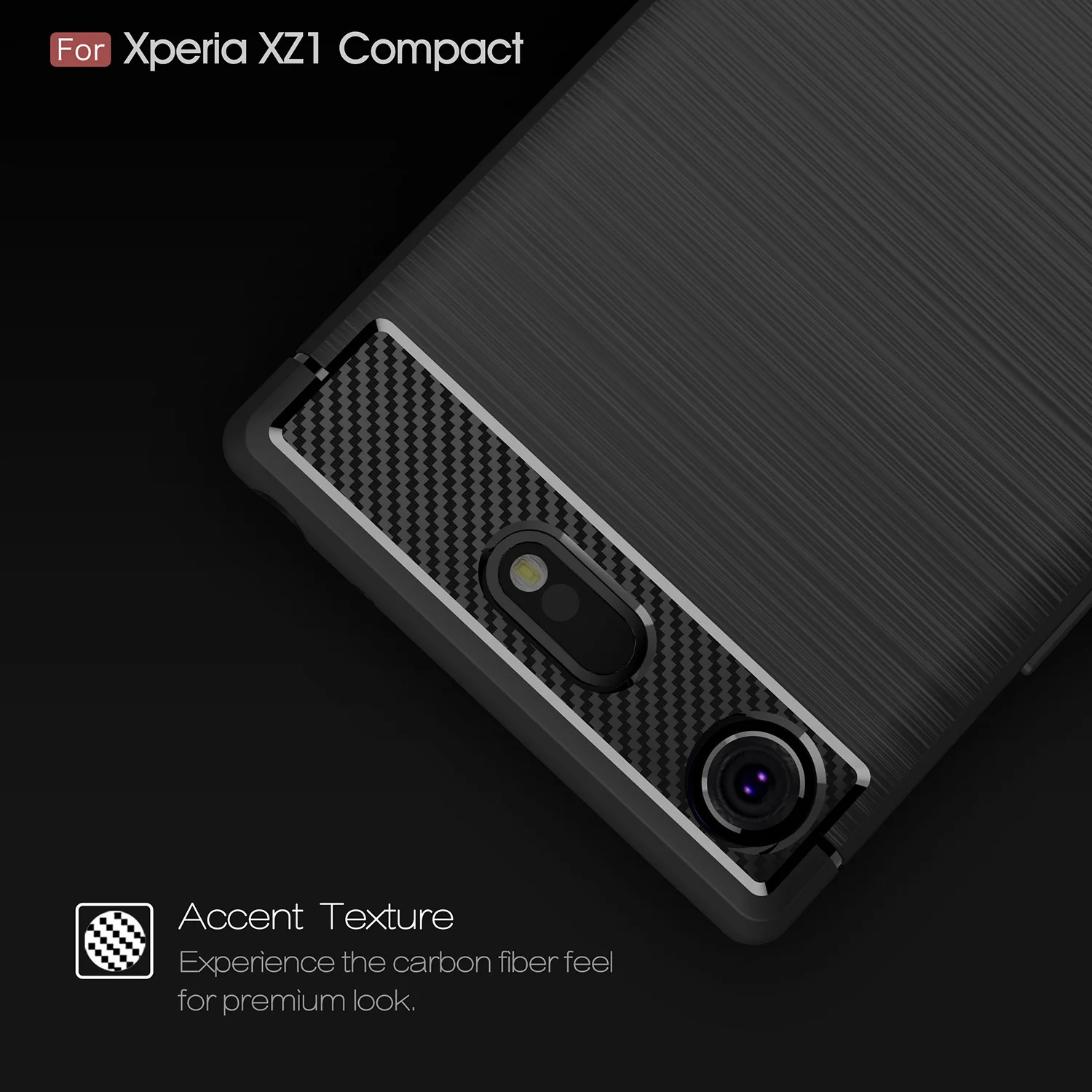 TPU чехол для Sony Xperia XZ 1 Компактный углеродного волокна XZ1 компактные Чехлы