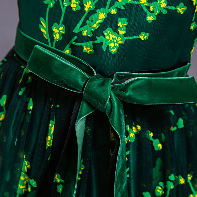 Новый стиль детское платье принцессы на день рождения с бантом для девочек