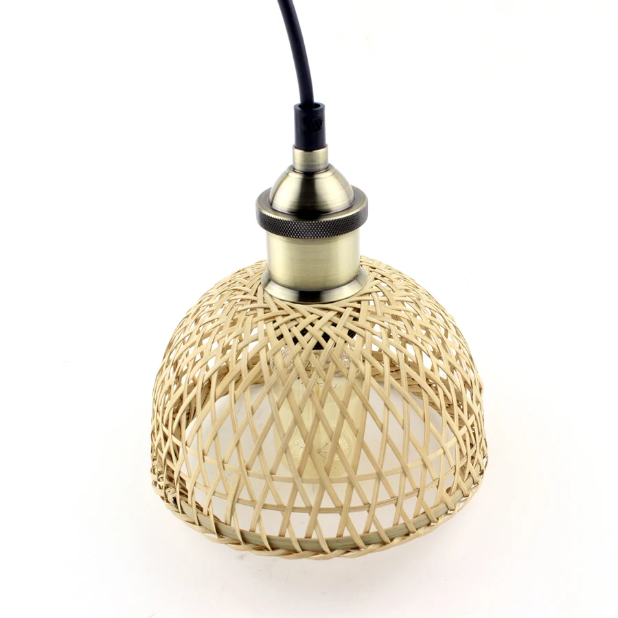 Новый Винтажный тонкий подвесной светильник с бамбуковой полоской ручной работы