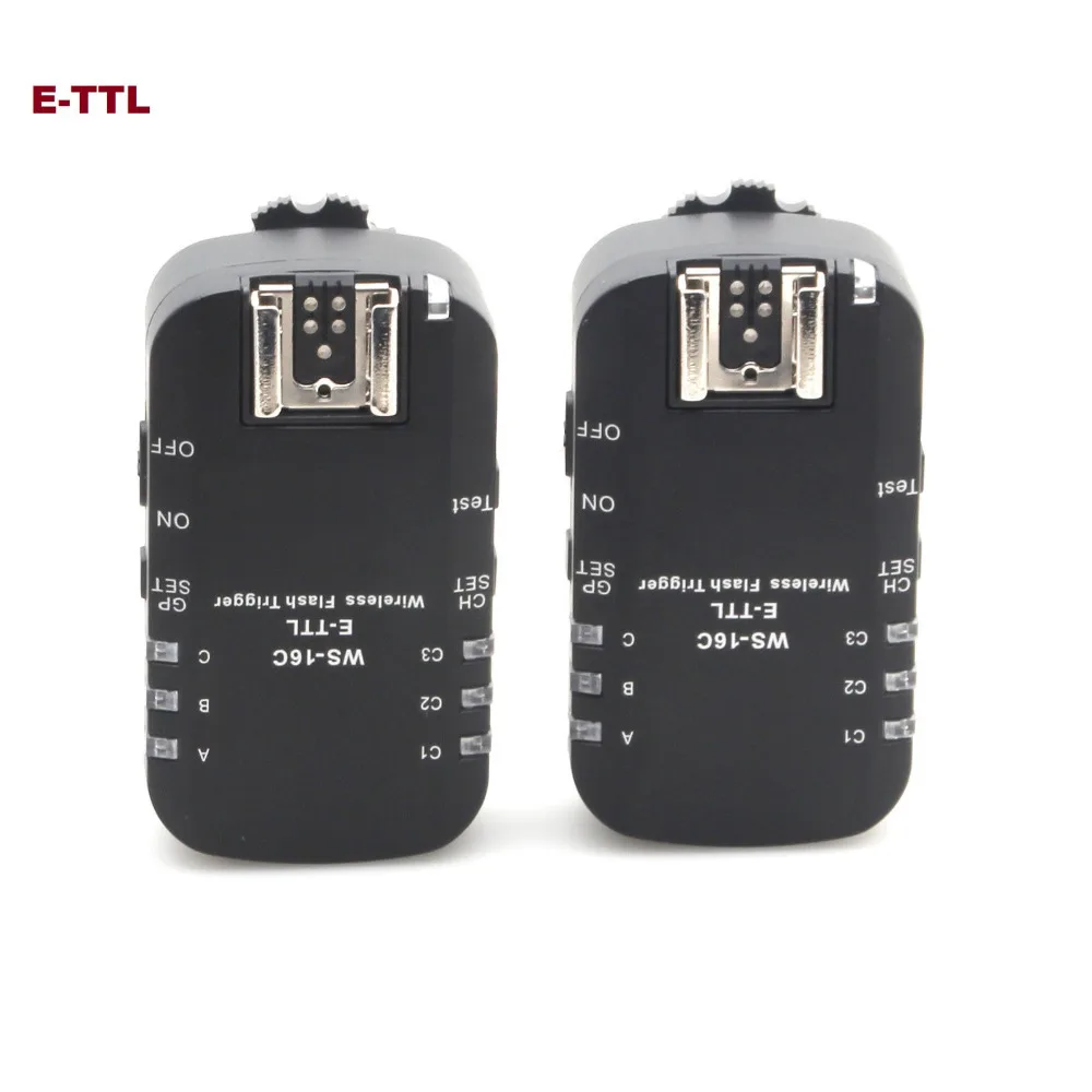 WS-16C 1/8000 s E-TTL Беспроводной вспышка триггера для Canon Камера с E-TTL Вспышка Speedlite 430EX 580EX YN-565EX YN-568EX YN-600EX