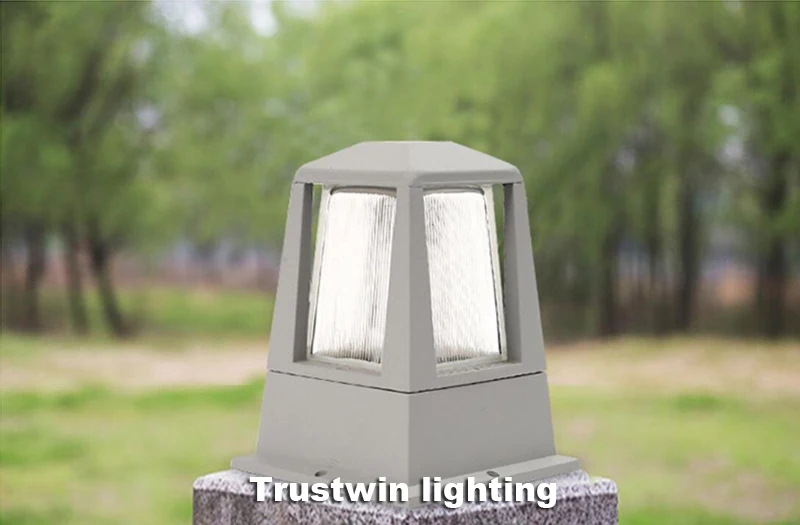 2X алюминиевый серый черный настенный светильник светодиодный для сада парка