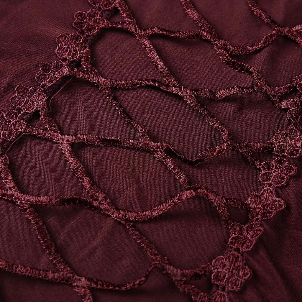 Летняя модная кружевная блузка с открытой спиной Женский Топ вырезами женская