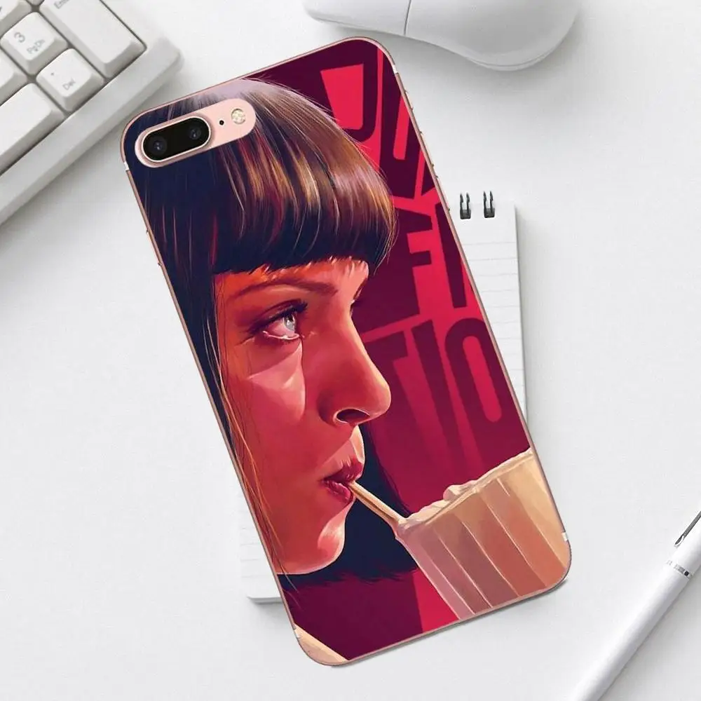 Фильм постер целлюлоза фантастика для iPhone 4 4S 5 5C SE 6 6S 7 8 Plus X XS Max XR Galaxy A3 A5 J1 J3 J5 J7 2017