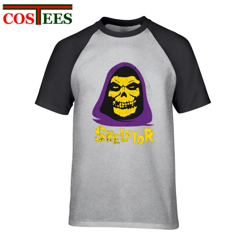 2018 Мужская футболка с принтом ужасов скелета на Хэллоуин дизайнерская ужасного