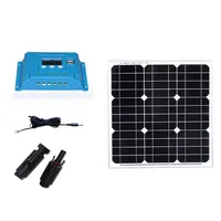Singfo Solar Panel 12v 40w Solar Charge Controller 12v/24v 10A Solar Battery Caravan Car Camp Solar Light LED Lamp Fan Phone LM