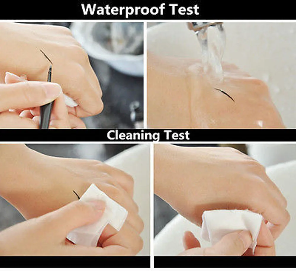 Подводка для глаз ручка макияжа косметика черная розовая жидкая подводка