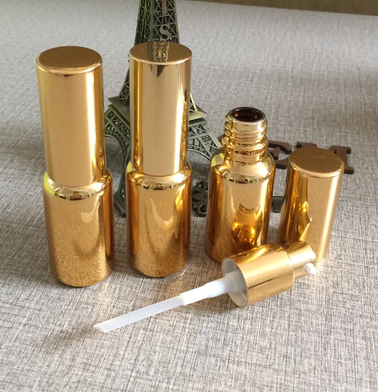 468pcs 20ml high temperature gold plated refillable empty lotion head bottle Emulsion essence cream glass subpackage | Красота и