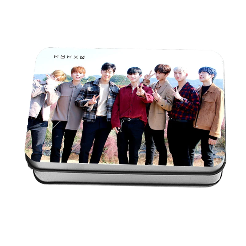 MONSTA X Kpop MONSTA X Mini модные карты Polaroid Lomo Новая мода коллективные фотокарты плакат с коробкой Прямая поставка - Цвет: MONSTA X